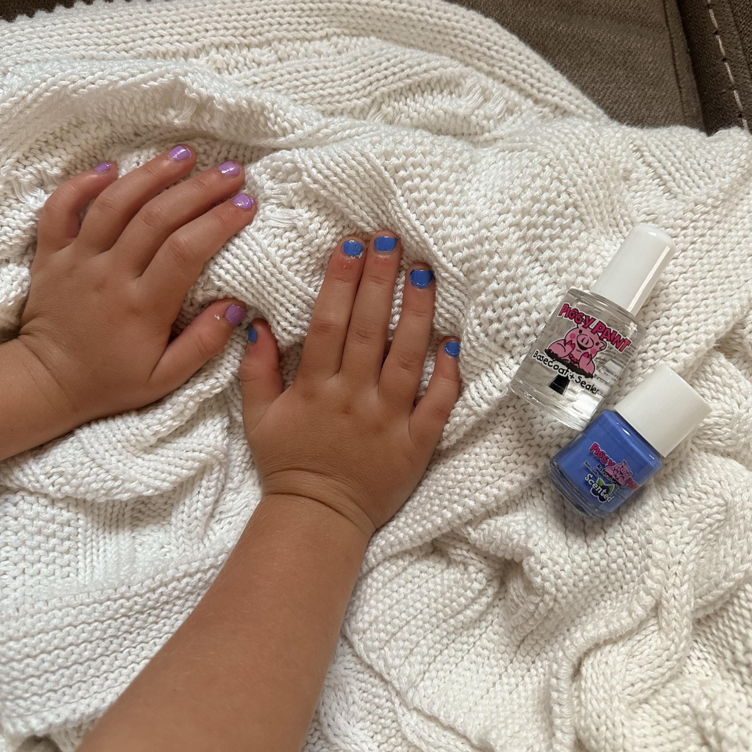 Piggy Paint Nail Polish - Non-Toxic Polish for Little Girls, Toddlers, & Kids, Water Based Formula, Safe, Cruelty Free, Vegan, & Natural, Durable Finish - Scented (4 Color Set)
