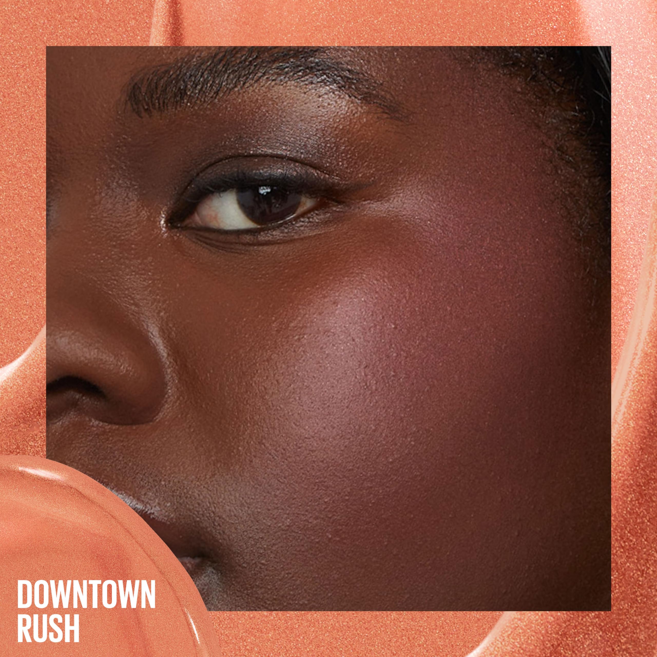 Maybelline Sunkisser Multi-Use Liquid Blush and Bronzer, Blendable, Longwear, Glowy Make Up, Downtown Rush, 1 Count