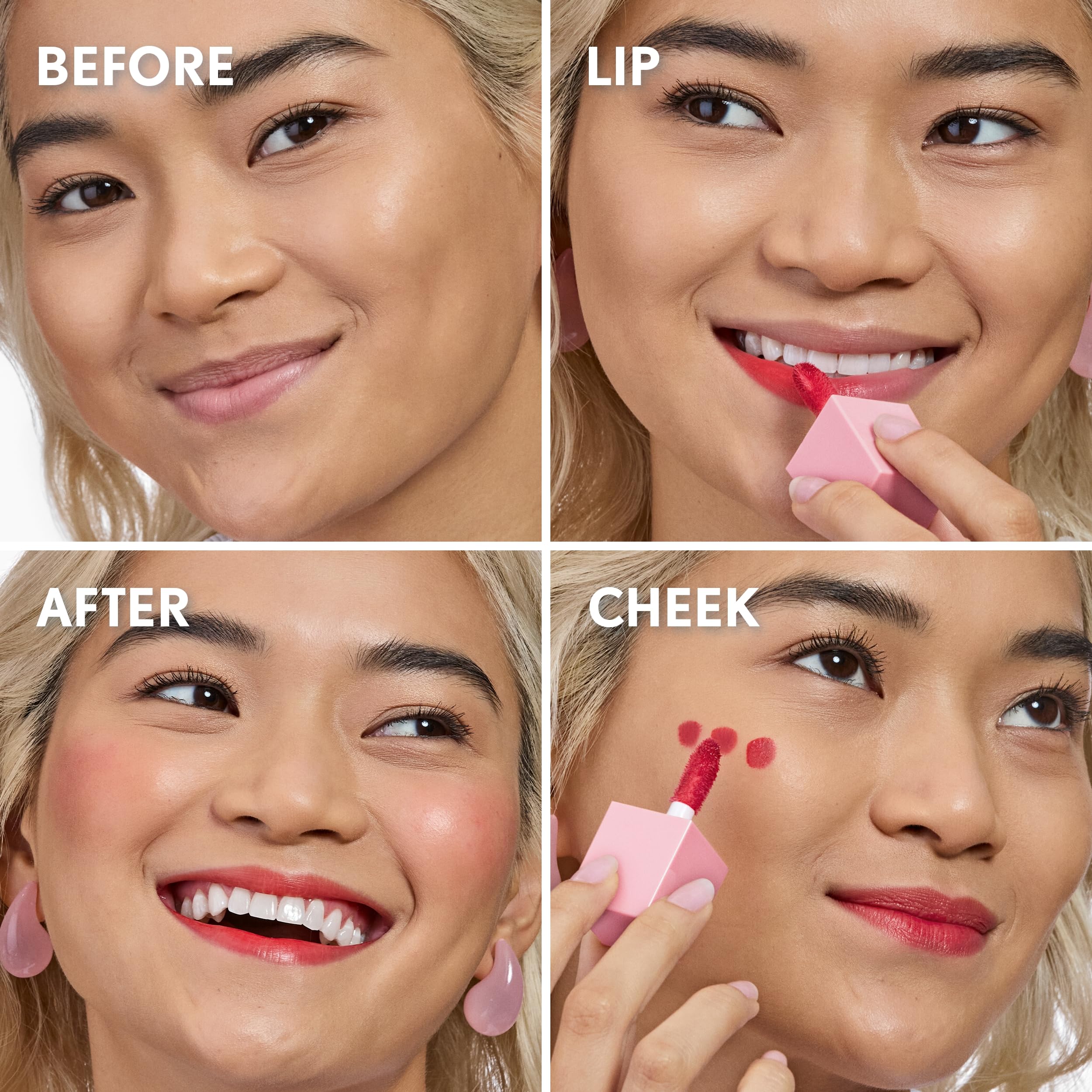 COVERGIRL Clean Fresh Jelly Water Tint, Lip & Cheek Tint, Transfer-Proof, Hydrating - 50 Mulberry Melts (Mahogany)