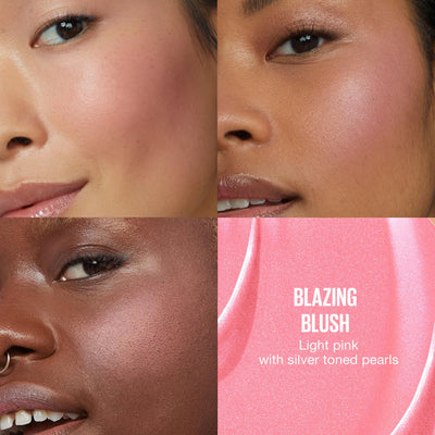 Maybelline Sunkisser Multi-Use Liquid Blush and Bronzer, Blendable, Longwear, Glowy Make Up, Blazing Blush, 1 Count