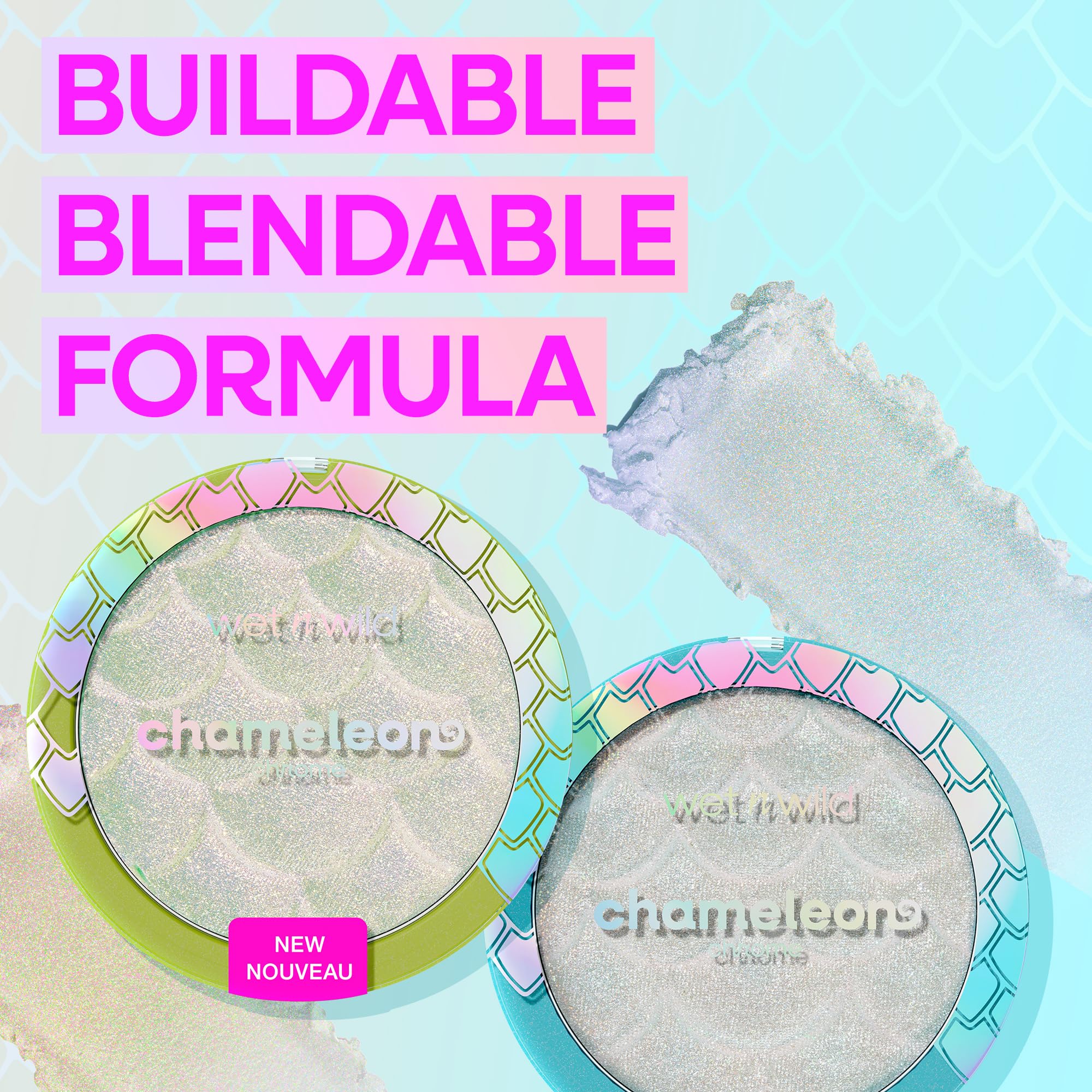 wet n wild Chameleon Chrome Highlighter, Dynamic Color Shift, Liquid-to-Baked Texture, Customizable Luminous Radiance, Cruelty-Free - Too Sirius