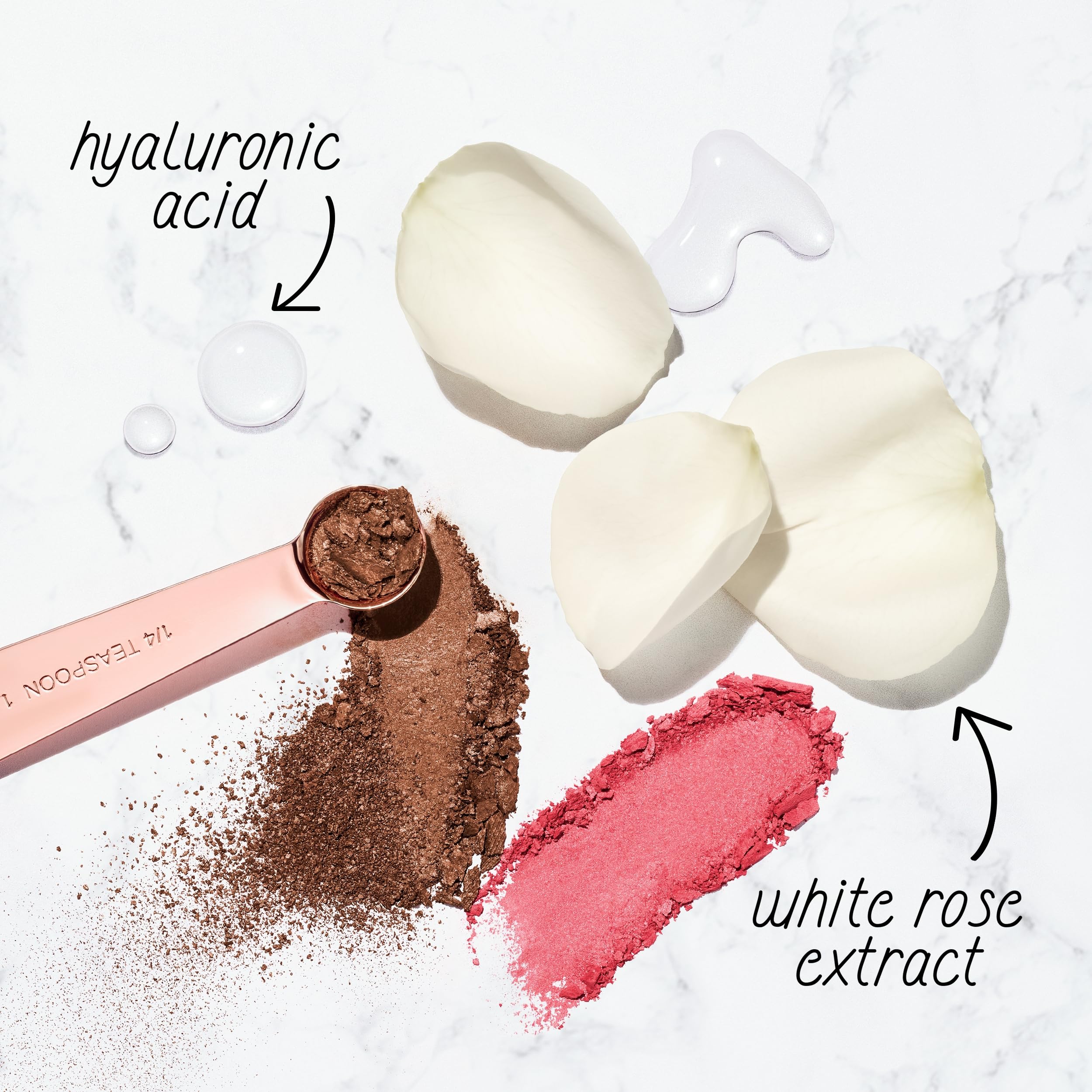 COVERGIRL TruBlend Skin Enhancer Baked Luminous Blush, with Hyaluronic Acid & White Rose Extract, Blends Seamlessly - Rose Latte (Nude with Pink Swirls)