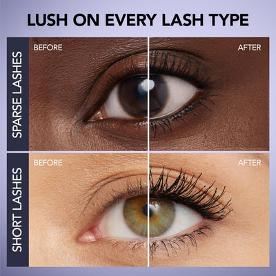 BUXOM Lash Volumizing Mascara, Up to 3X More Volume, Voluminous & Lengthening Mascara for Lash Lift, Cruelty-Free, Black