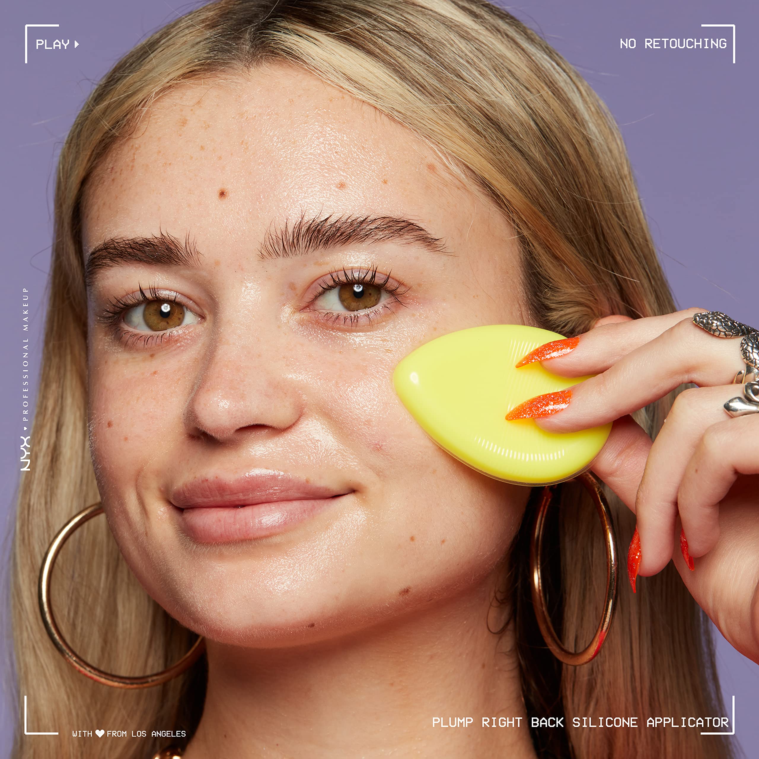 NYX PROFESSIONAL MAKEUP Plump Right Back Silicone Applicator Sponge for Face Primer