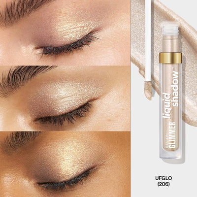 REVLON Glimmer Liquid Shadow, Smudge-Proof Shimmer Eyeshadow Makeup, Long Lasting, High Pigment, 206 UFGlo