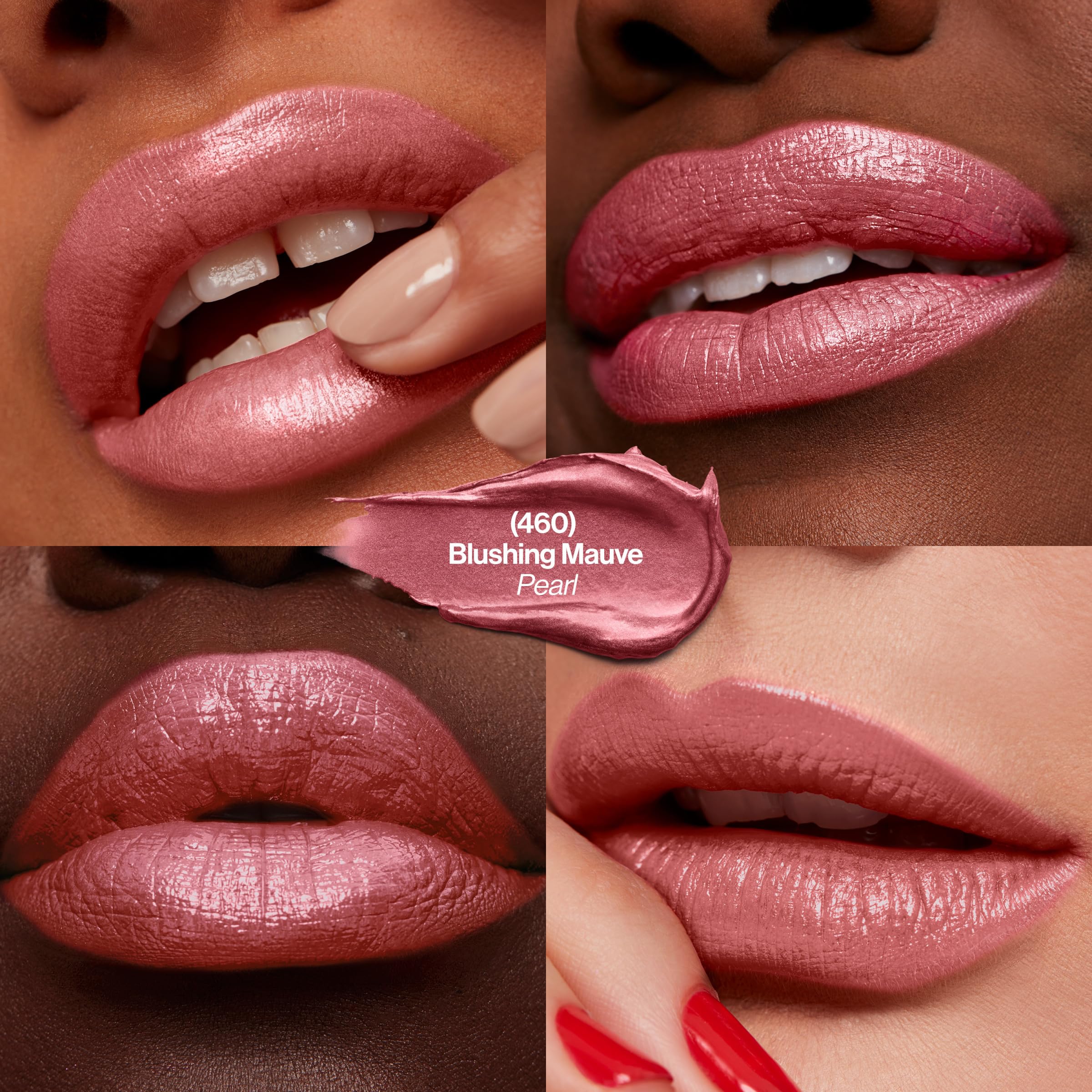 Revlon Super Lustrous Lipstick, Creamy Formula For Soft, Fuller-Looking Lips, Moisturized Feel, Blushing Mauve (460), 0.15 oz