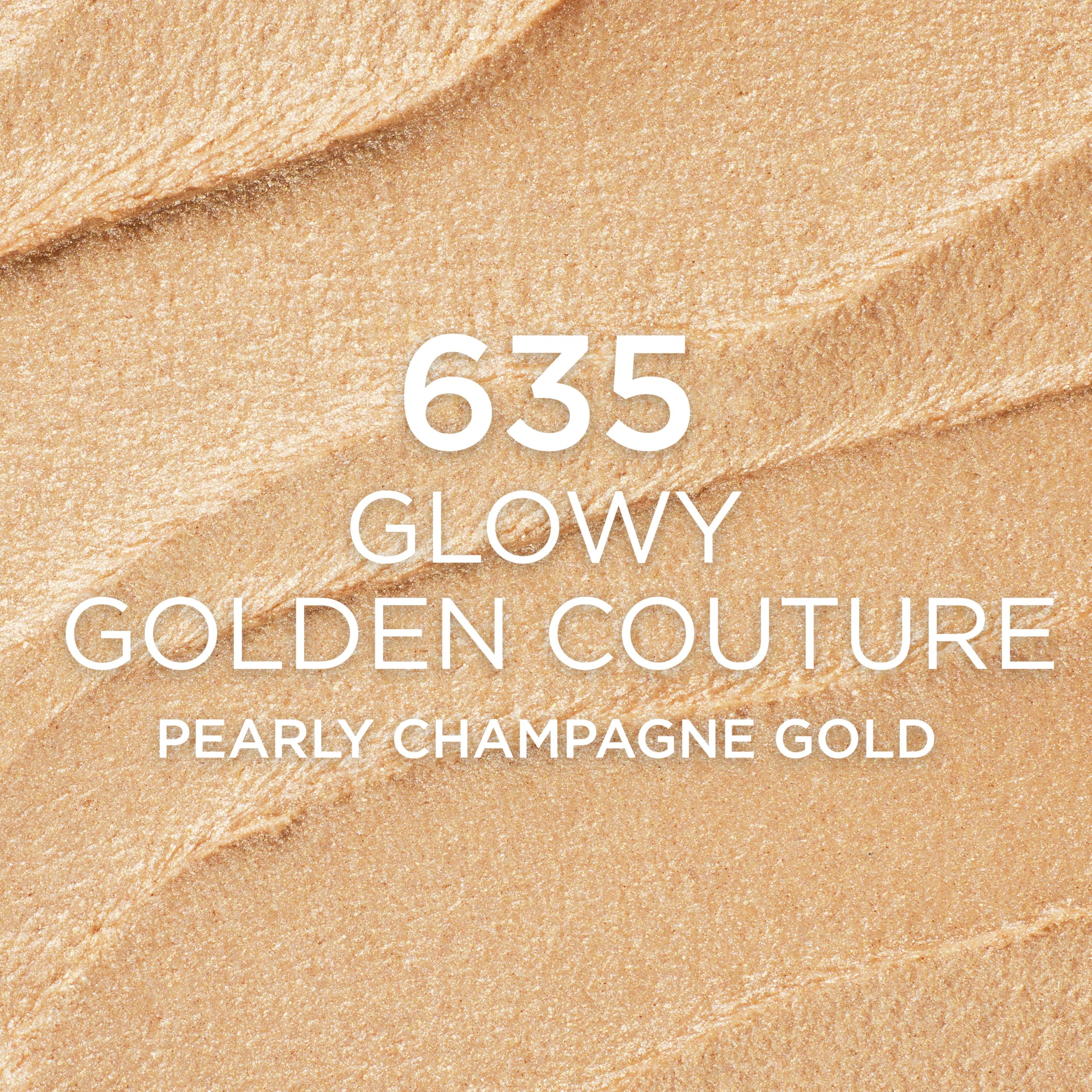 L'Oreal Paris True Match Lumi Le Glow Highlighter Stick, Luminous, Satin, Glowy Highlighter for Face and Body, 635 Golden Couture, 0.17 Oz